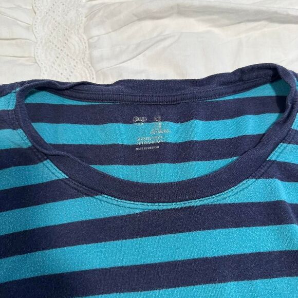 Y2K GAP Striped Long Sleeve | Indie Sleaze, Tumblr Grunge, Fall Basic Layer sm - Picture 3 of 4